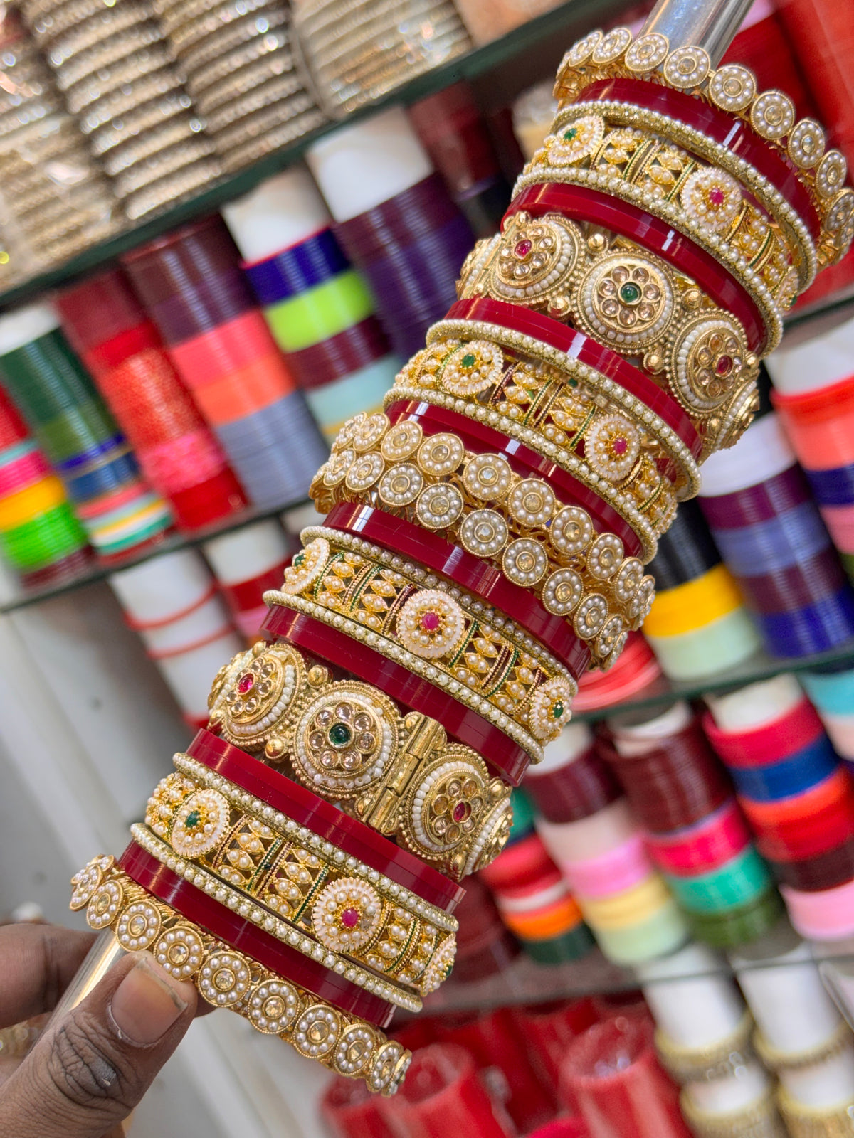 NEW RAJWADI BRIDAL BANGLES