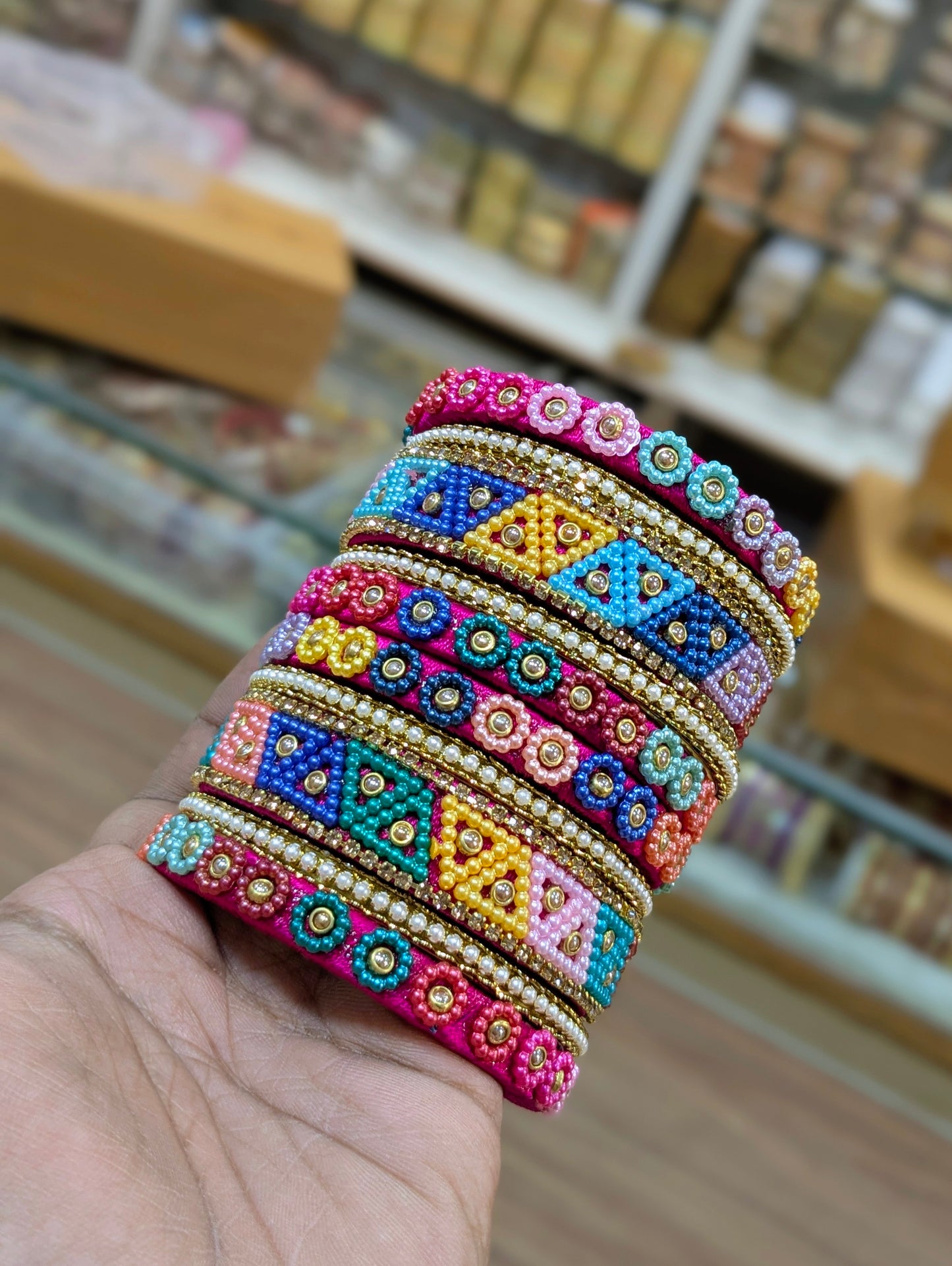 Thread multy bangles set