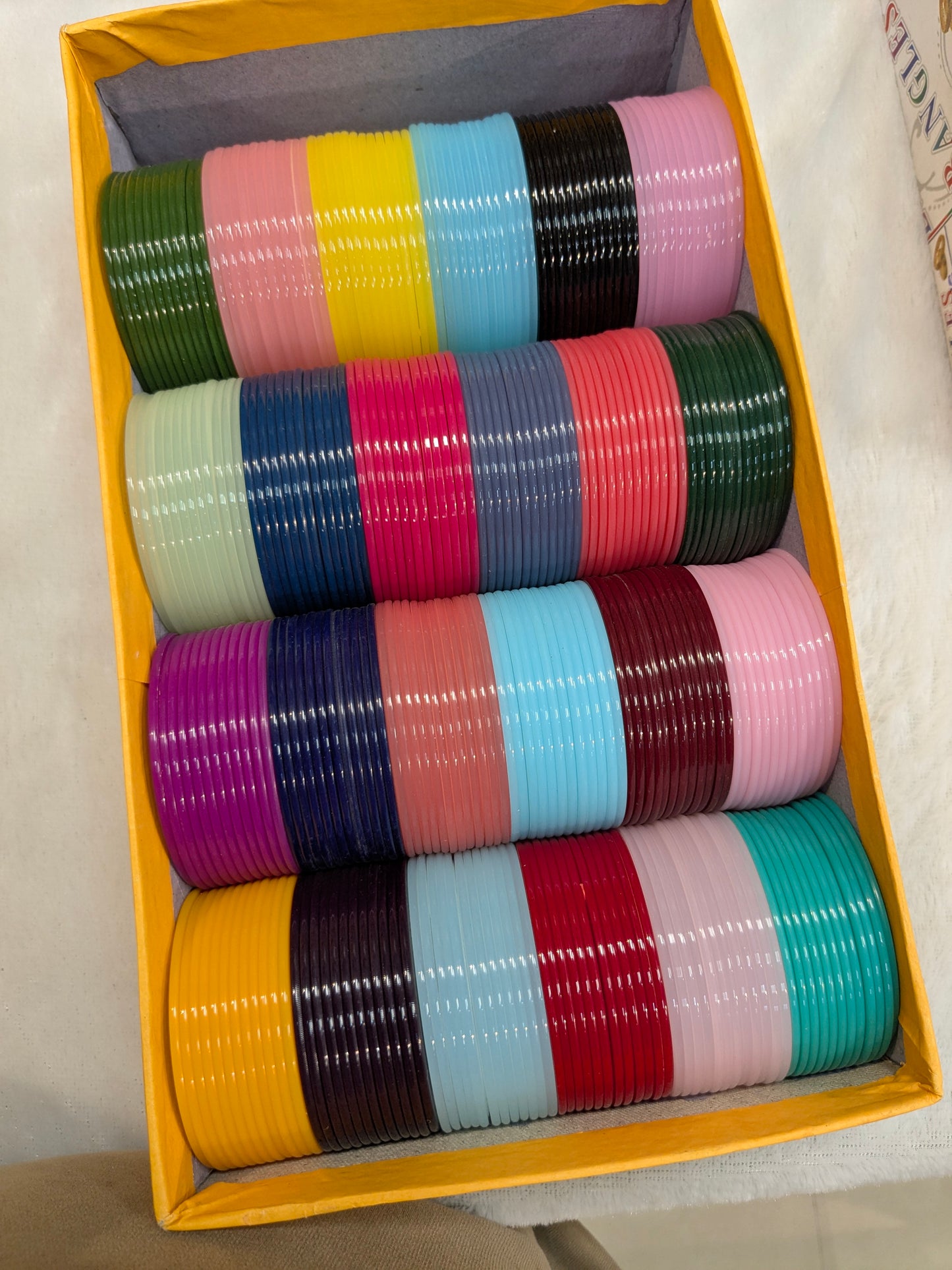 Plastic bangles 24 color box 24 dozen