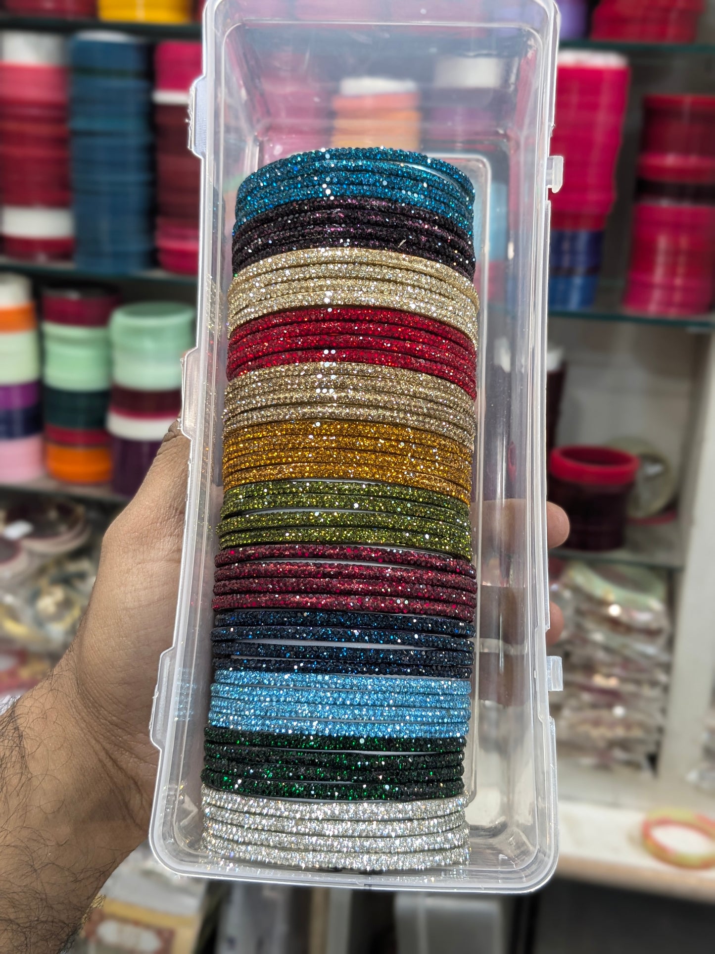 Color to color glass bangles