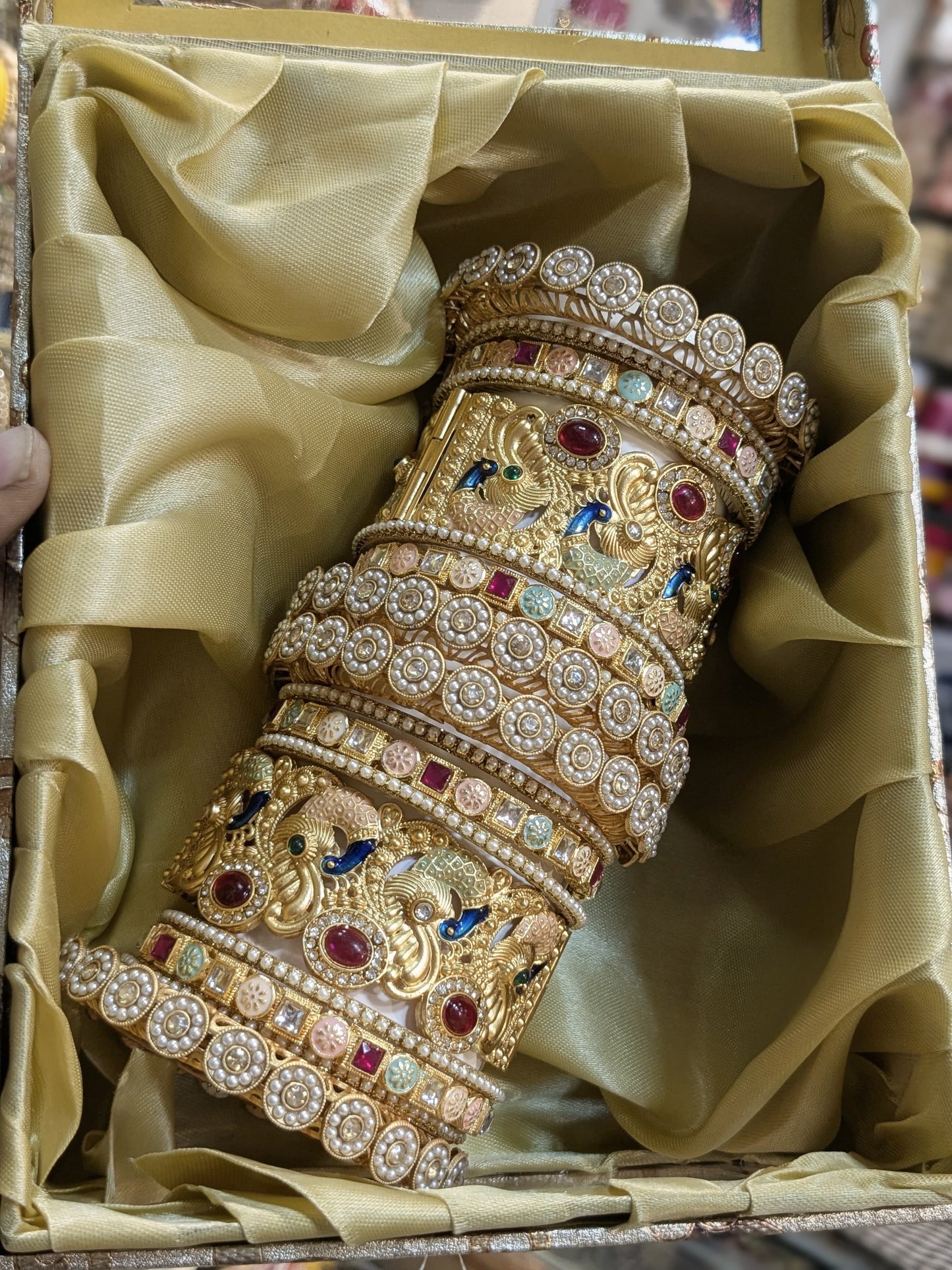 PEACOCK BRIDAL BANGLES