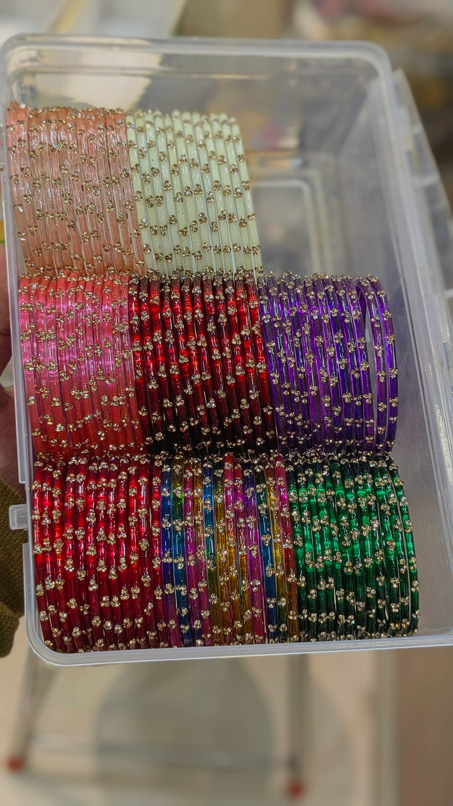 3 drop pro glass bangles