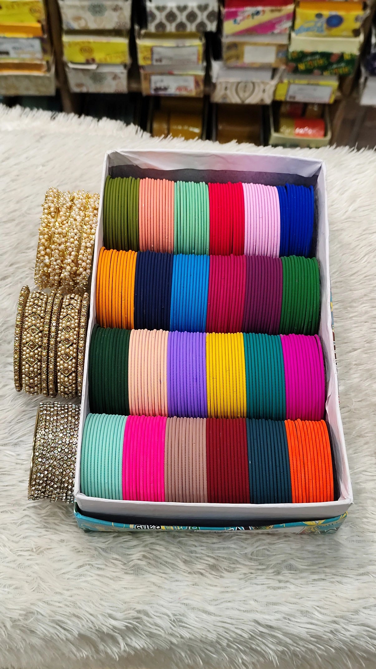 Bangles with copper siders