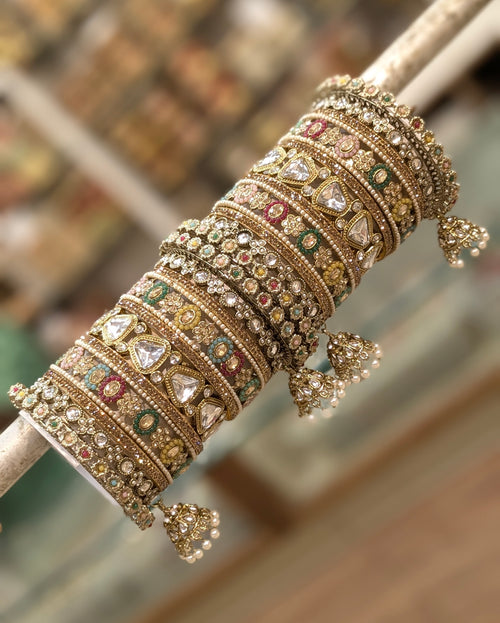 KUNDAN BRIDAL BANGLES