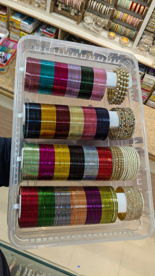 Glossy bangles with siders + organizer