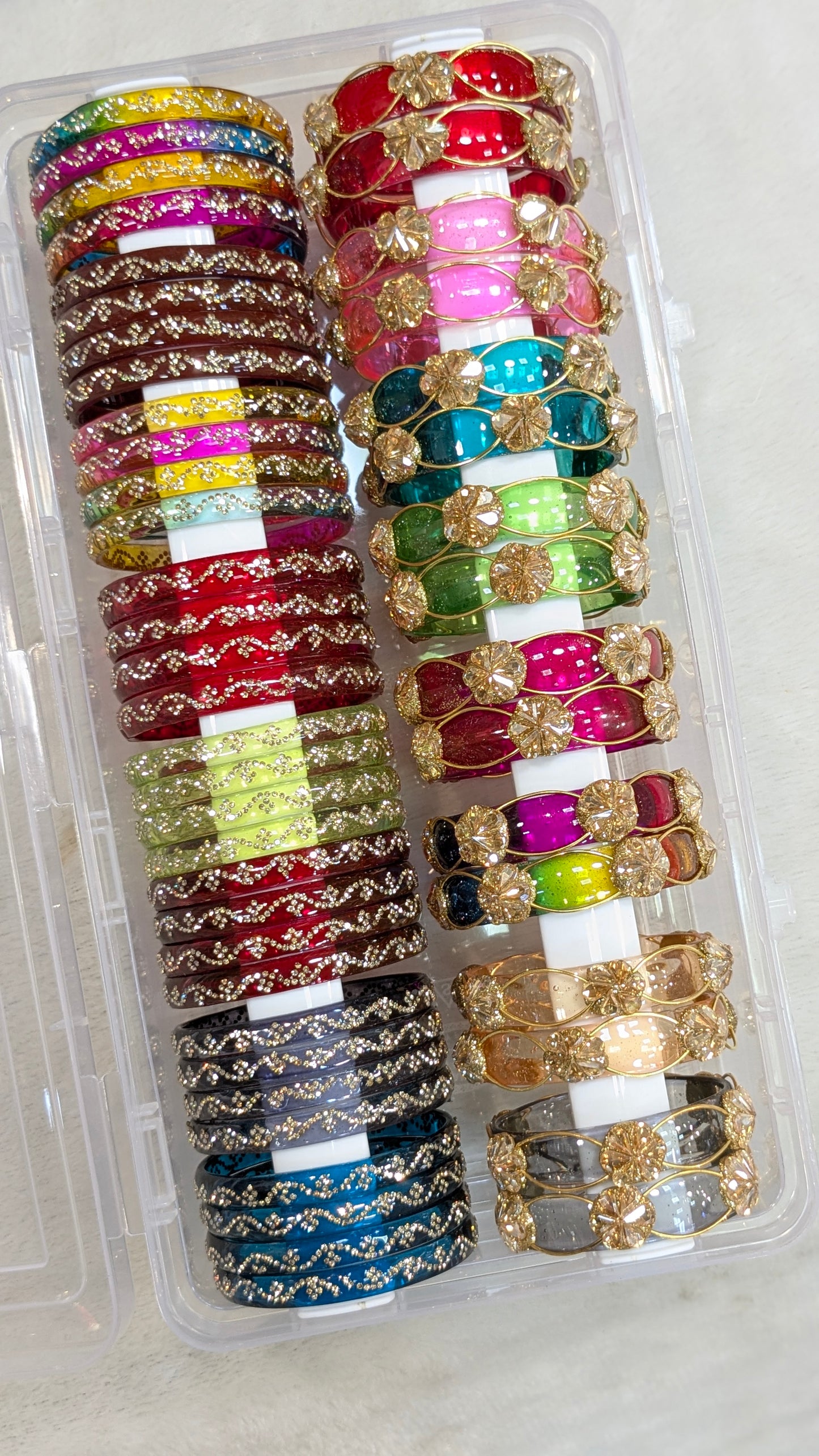 Festival glass bangles combo