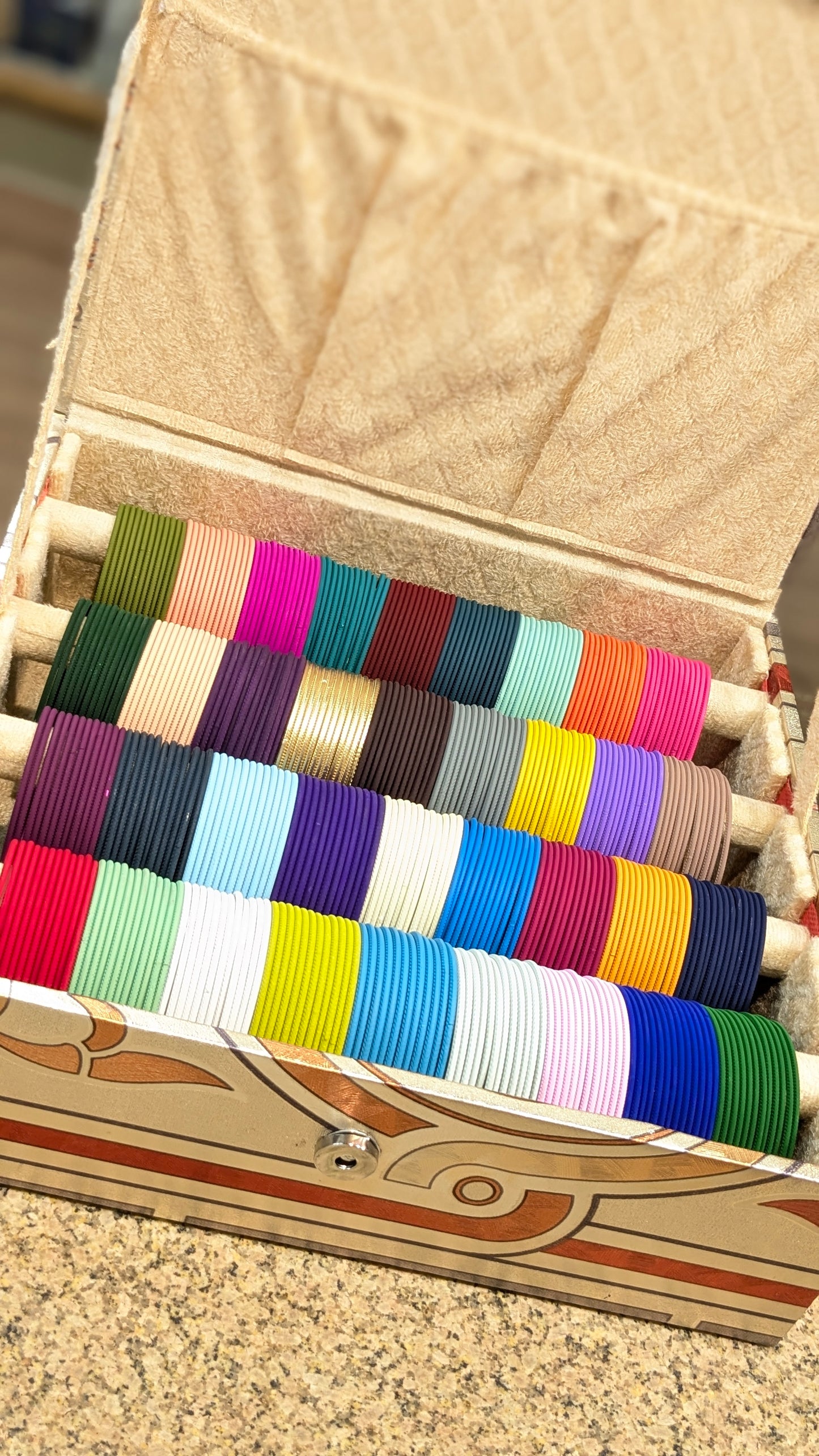 36 dozen bangles with organiser