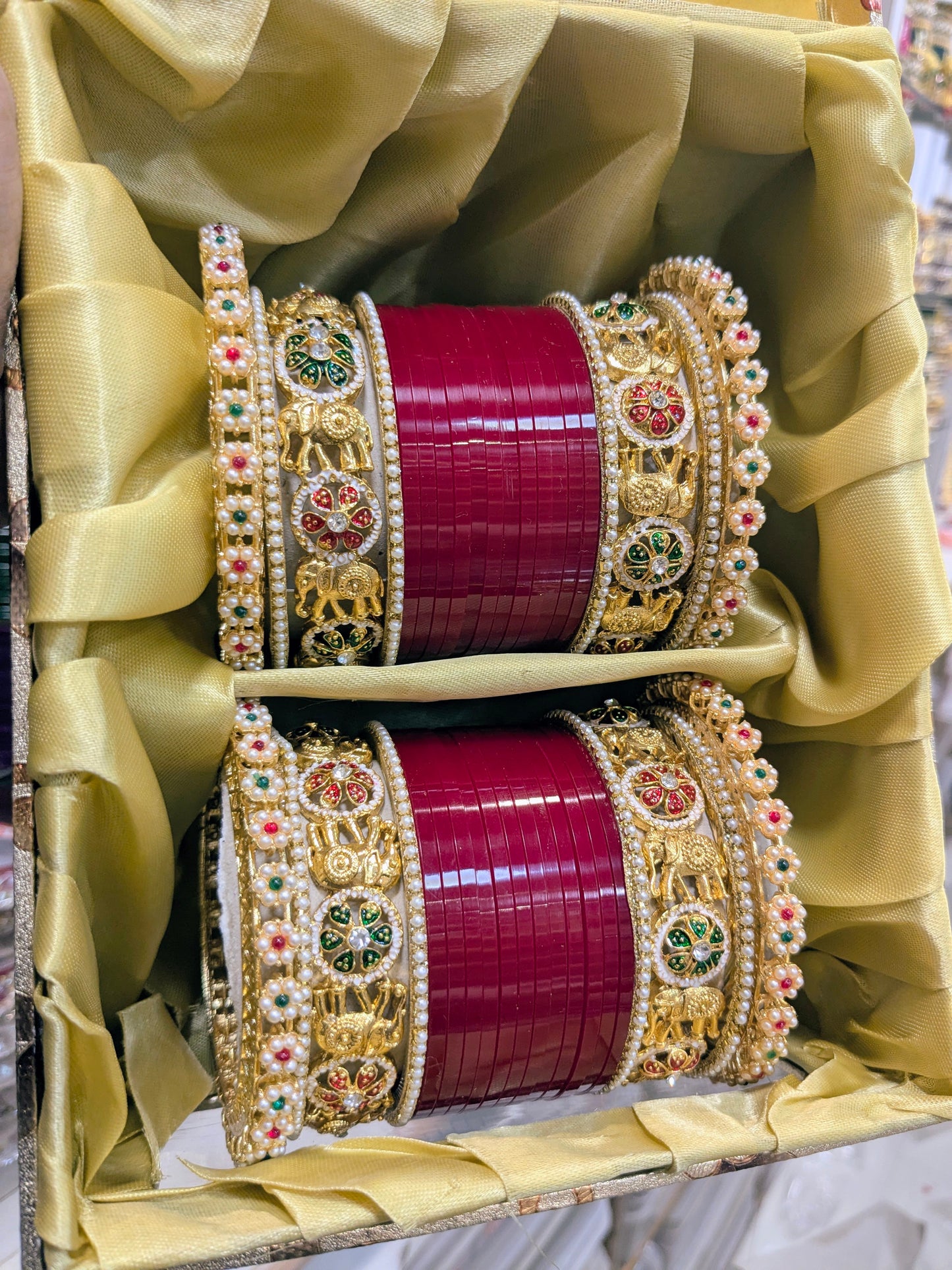 ✨ Punjabi Chooda with Royal Elephant Design – Bridal Special ✨
