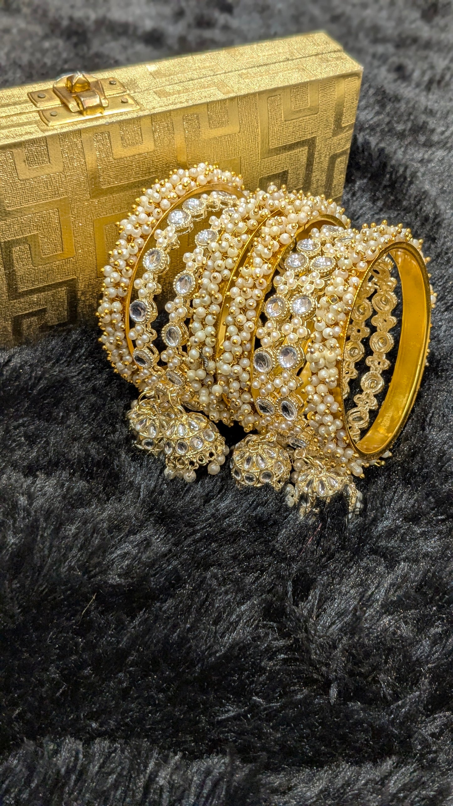 Polki bangles set