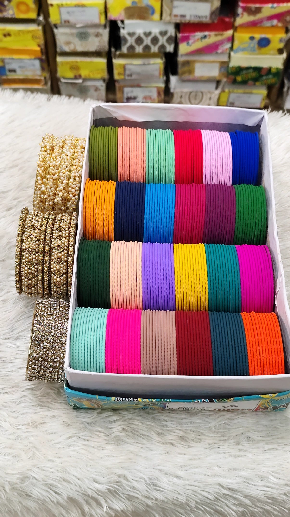 Bangles with copper siders