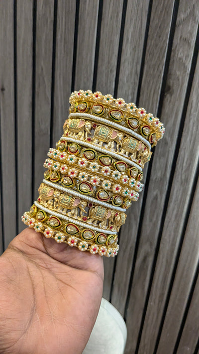 GOLDEN SILVER BANGLES