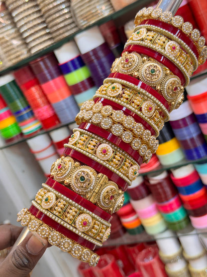 NEW RAJWADI BRIDAL BANGLES