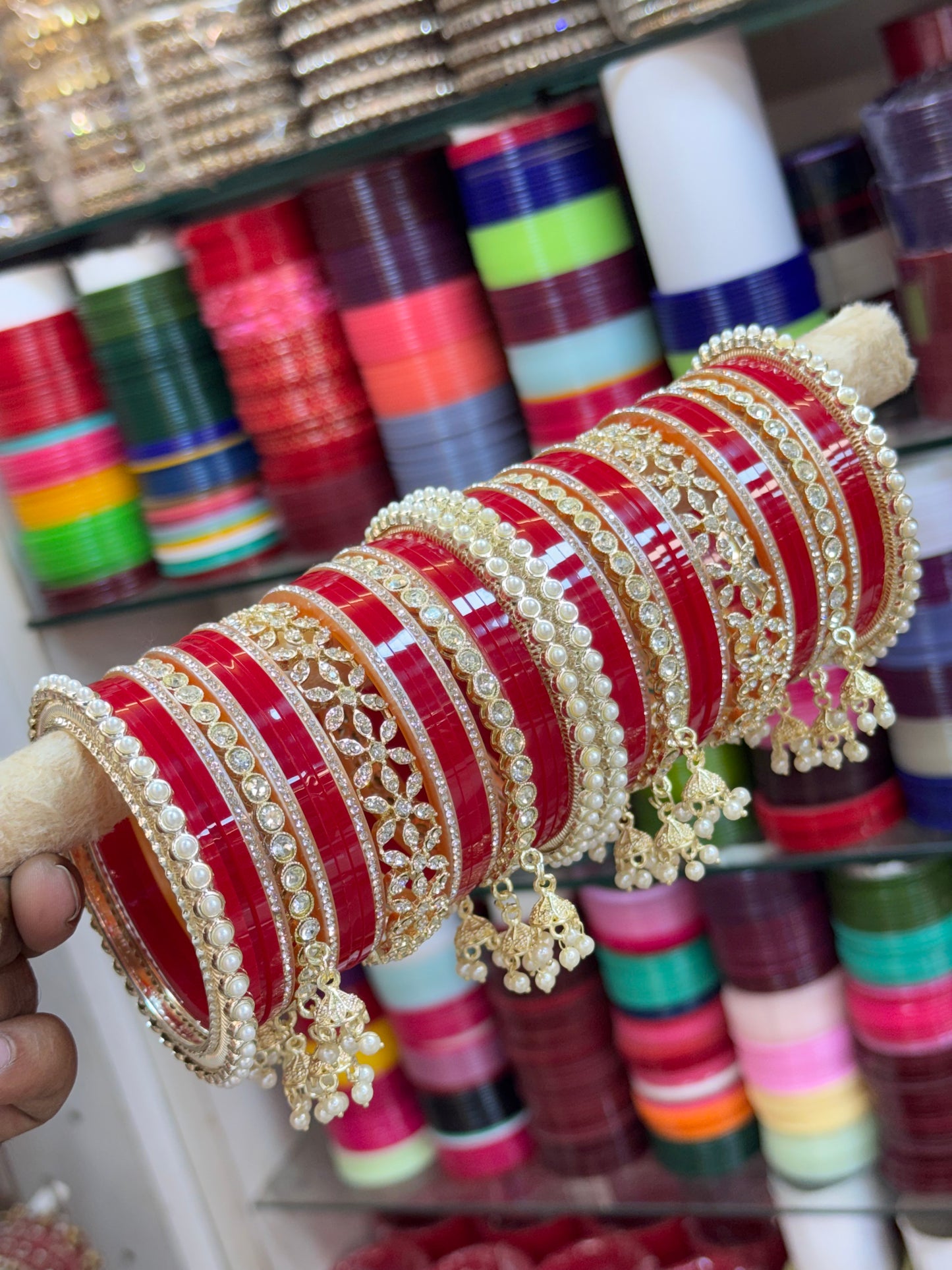 Star Punjabi bangles set