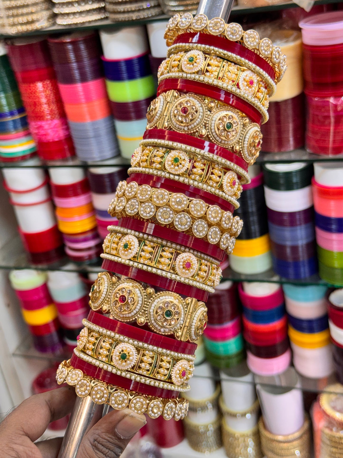 NEW RAJWADI BRIDAL BANGLES