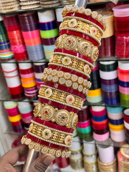 NEW RAJWADI BRIDAL BANGLES