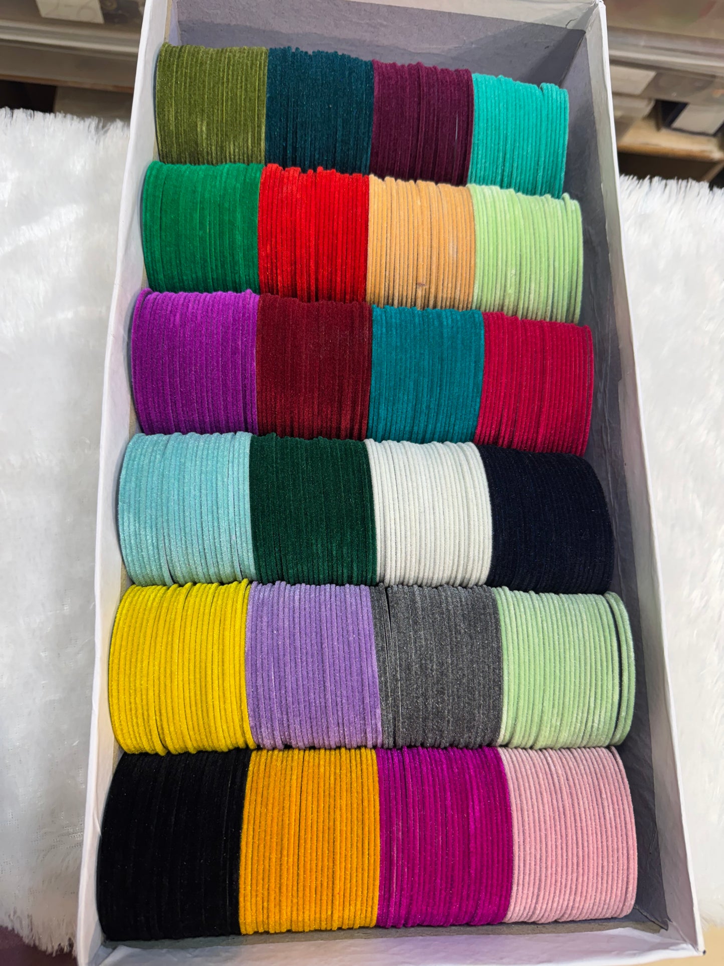 48 dozen velvet bangles