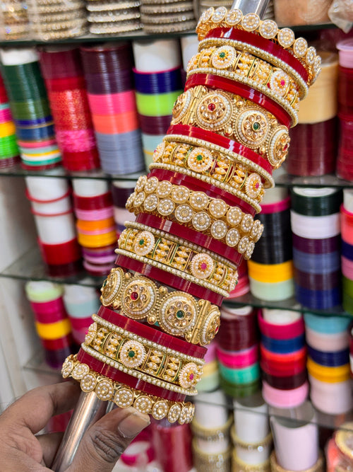 NEW RAJWADI BRIDAL BANGLES