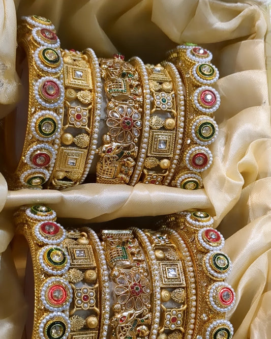 RAJWADI BANGLES FOR BRIDE