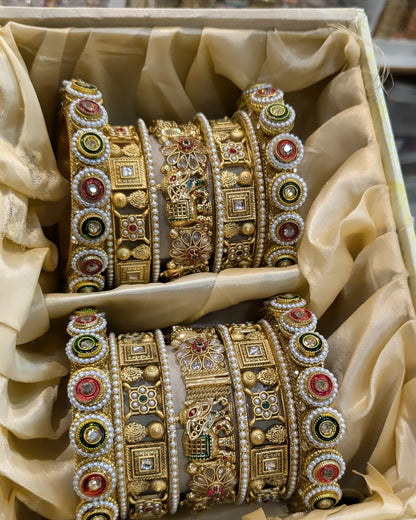 RAJWADI BANGLES FOR BRIDE