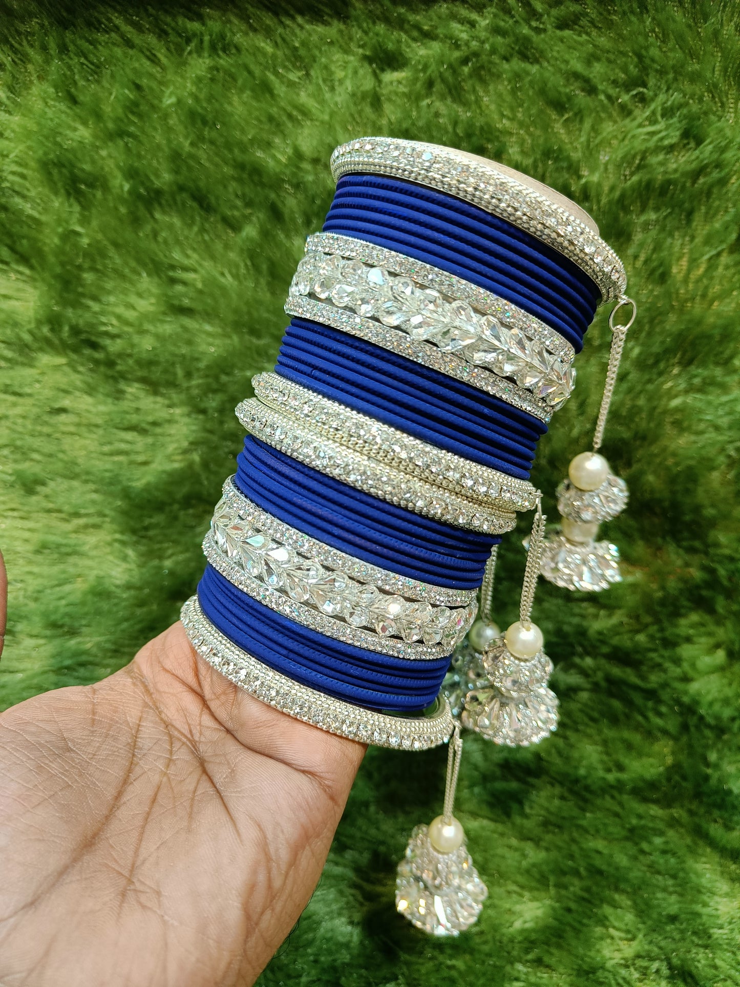 Silver touch bangles set