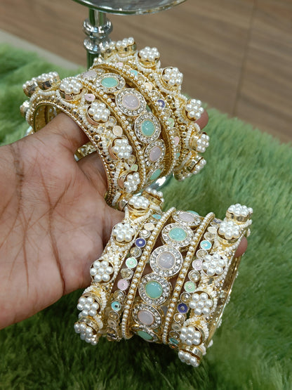 RAJWADI KUNDAN BANGLES