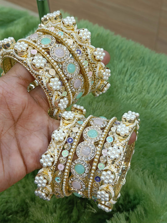 RAJWADI KUNDAN BANGLES