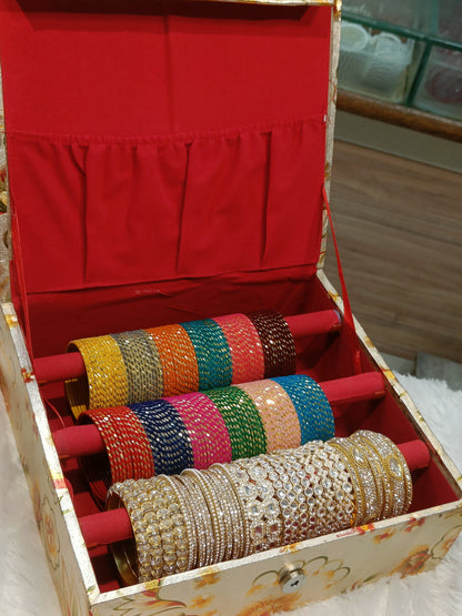 VELVET BANGLES COMBO WITH BANGLEBOX