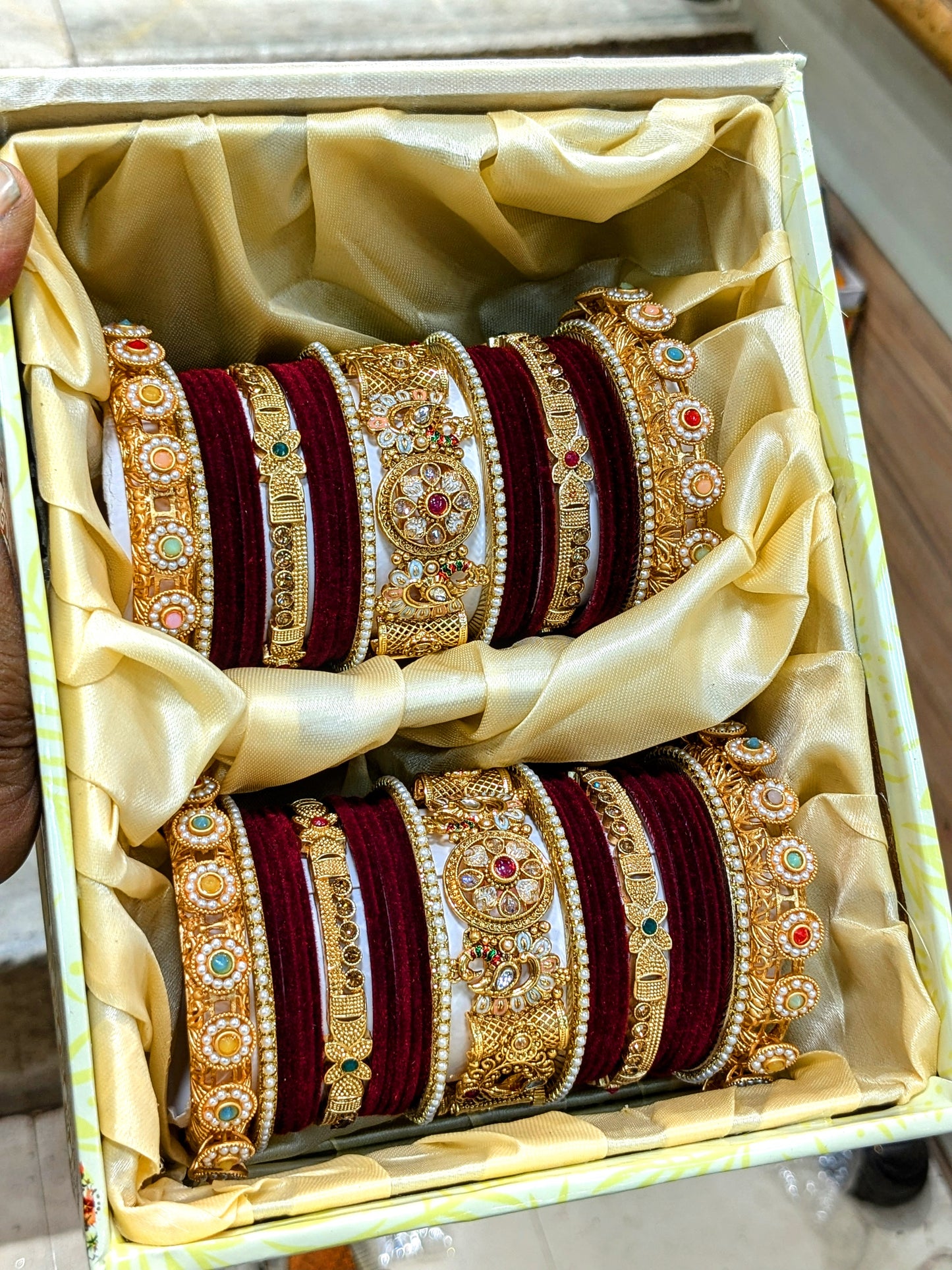 Premium quality rajwadi bridal set