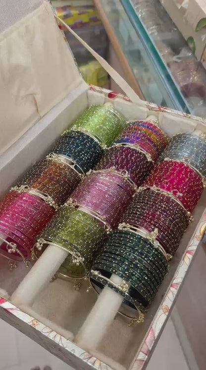 New raindrop With gungroo 
Bangles