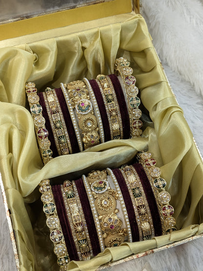 New kundan Polki With marron