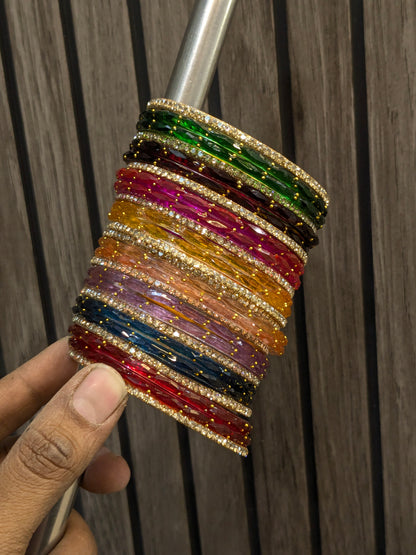 Raindrop multy bangles set