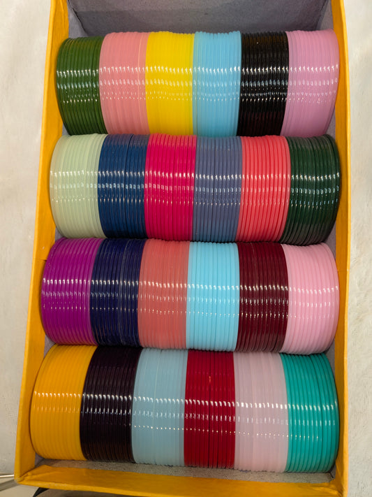 Plastic bangles 24 color box 24 dozen