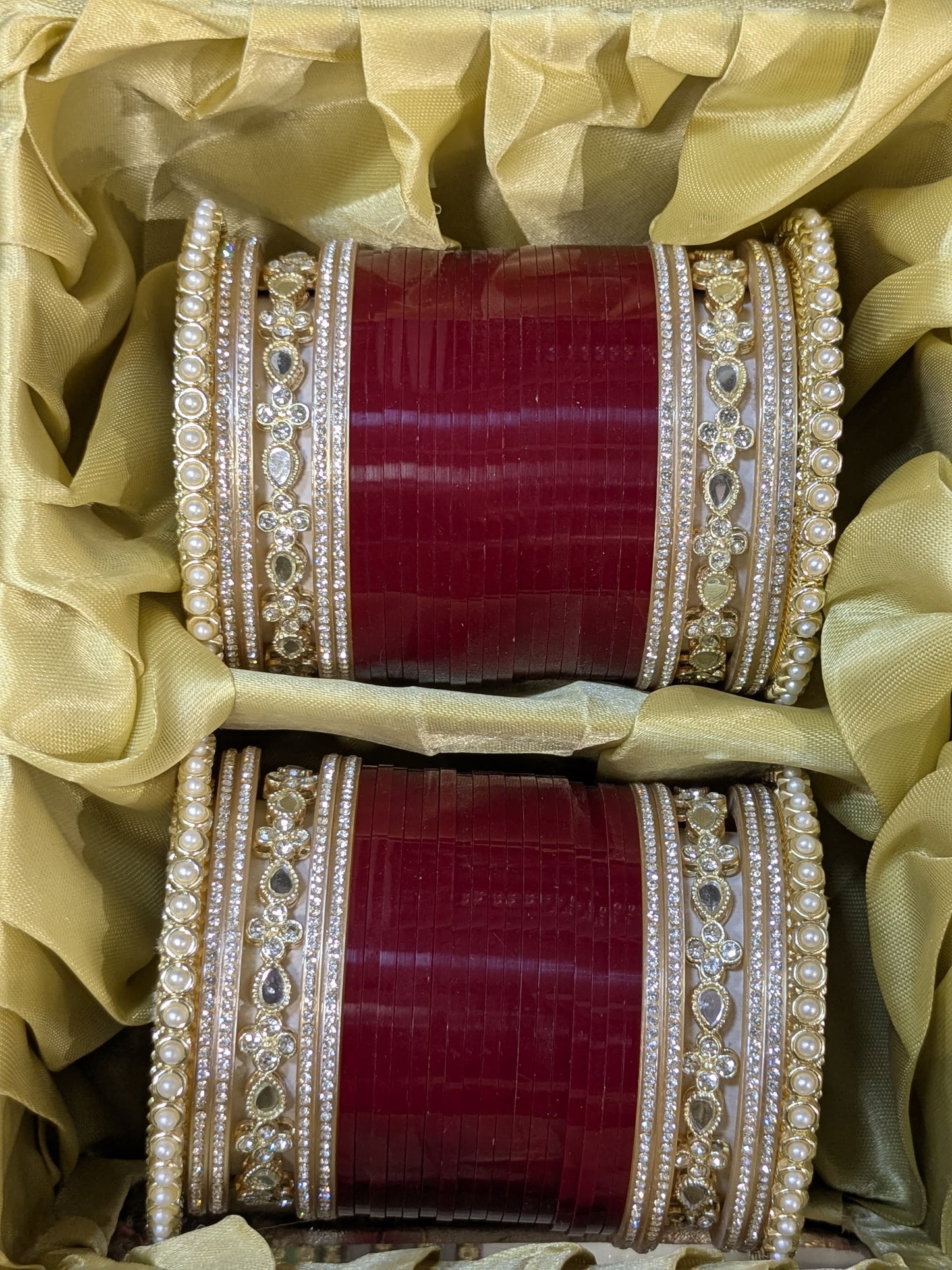 Punjabi Kundan bangles set