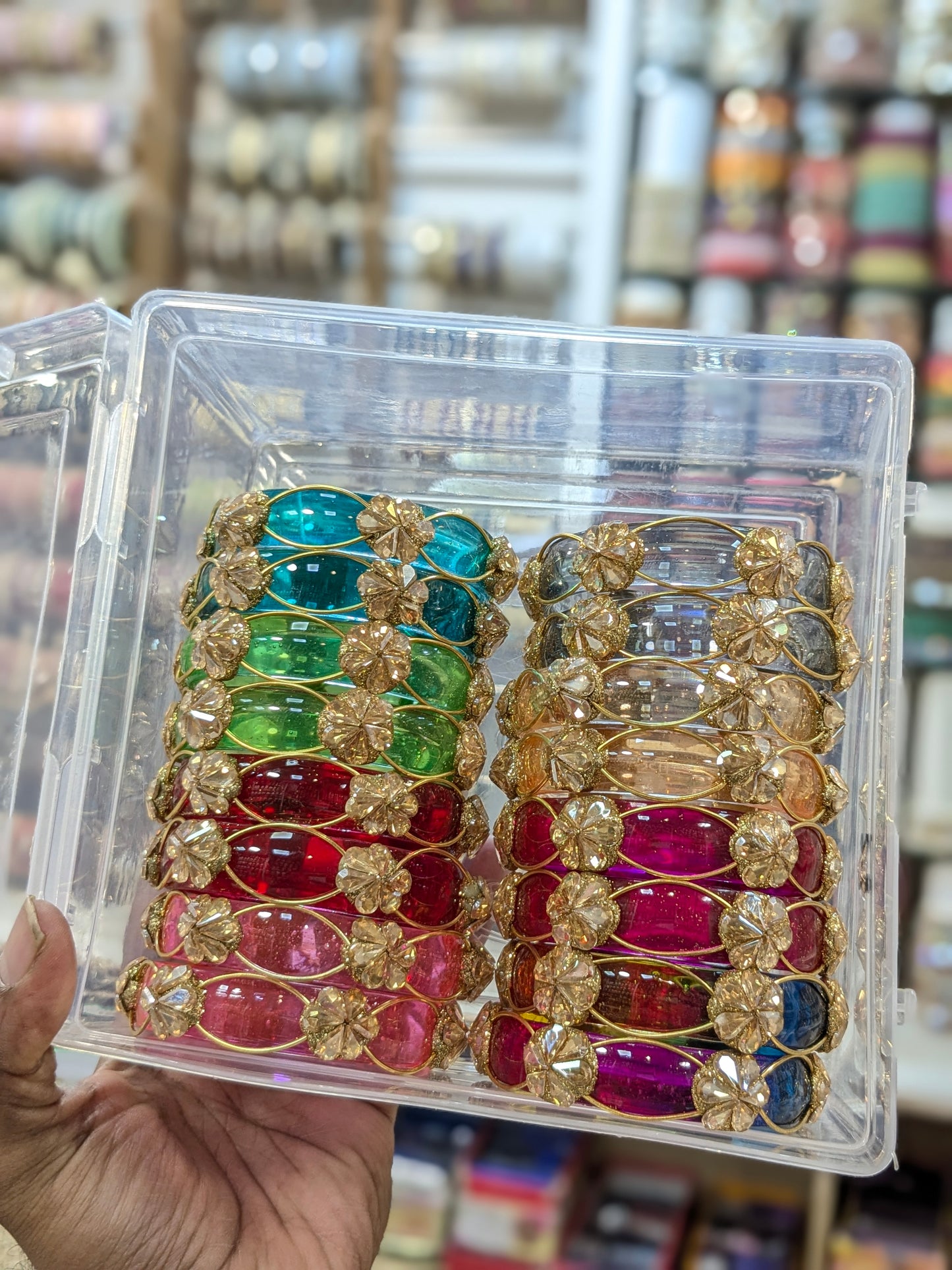 Glass flower kada