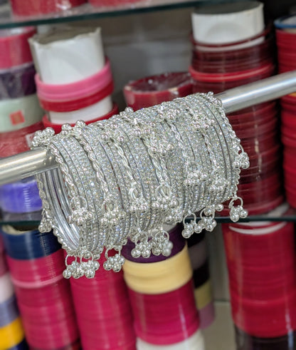 SILVER TOUCH KASHMIRI BANGLES SET