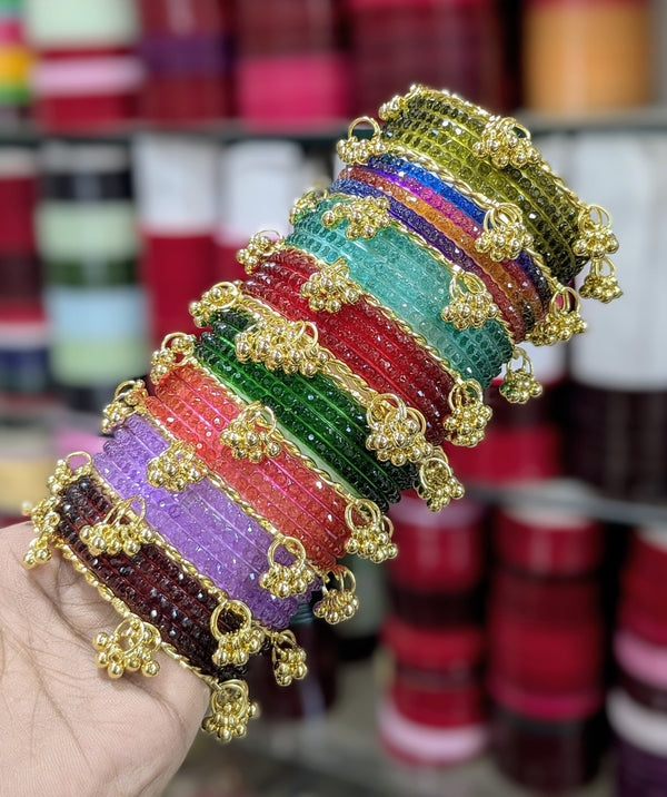 New raindrop kashmiri bangles set