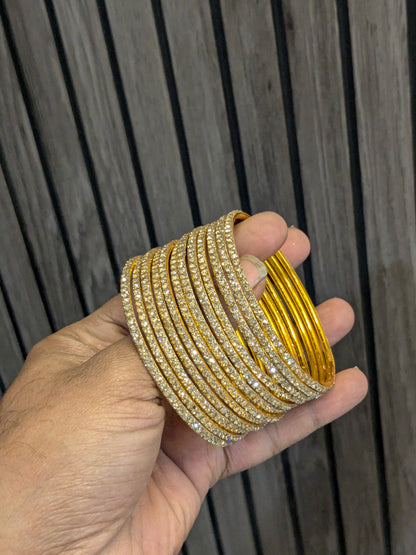 12 pc diamond bangles