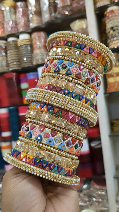 THREAD multy bridal bangles