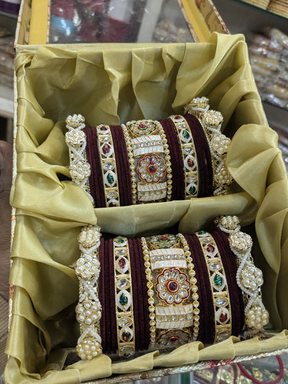 New meena kari bangles set