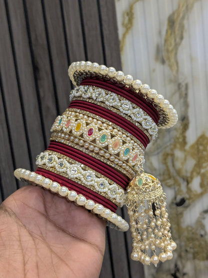 Trending polki bridal bangles