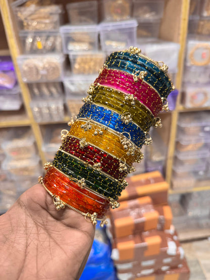 NEW TRENDING RAINDROP BANGLES 
Trending 8 color box