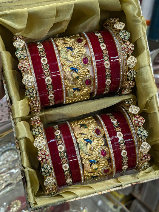 Peacock bridal special bangles
