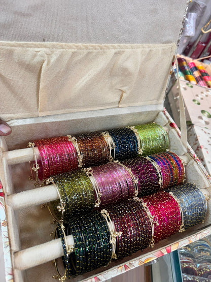 New raindrop With gungroo 
Bangles