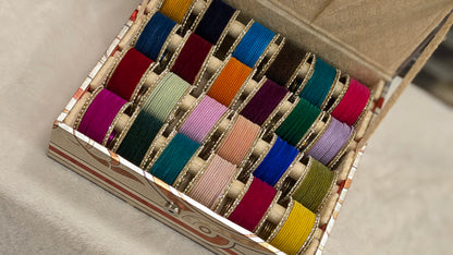 24 BANGLES SET WITH ORGANISER