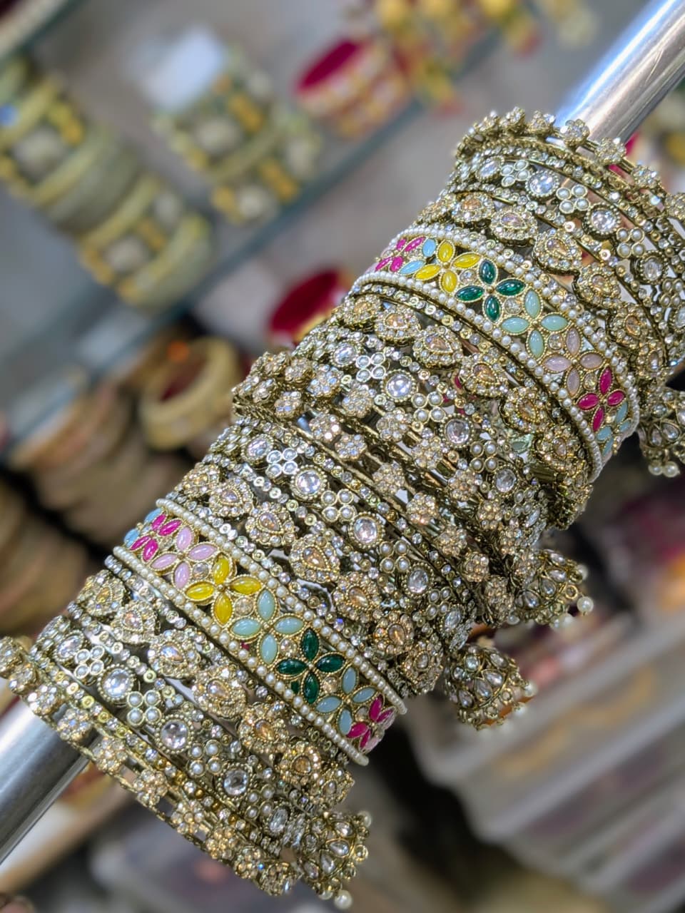 Copper multy bangles set