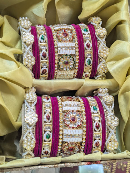 New meena kari bangles set