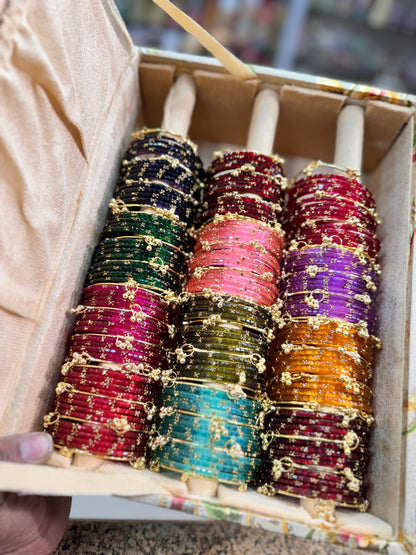 New Kashmiri Xross drop bangles 
Combo