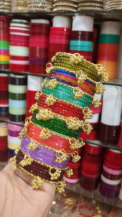 New raindrop kashmiri bangles set