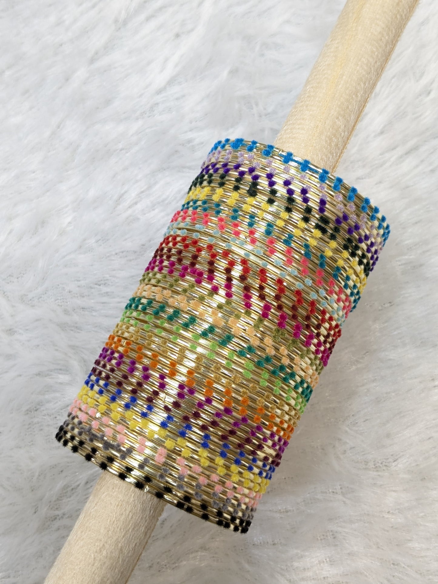 Fur velvet multy bangles