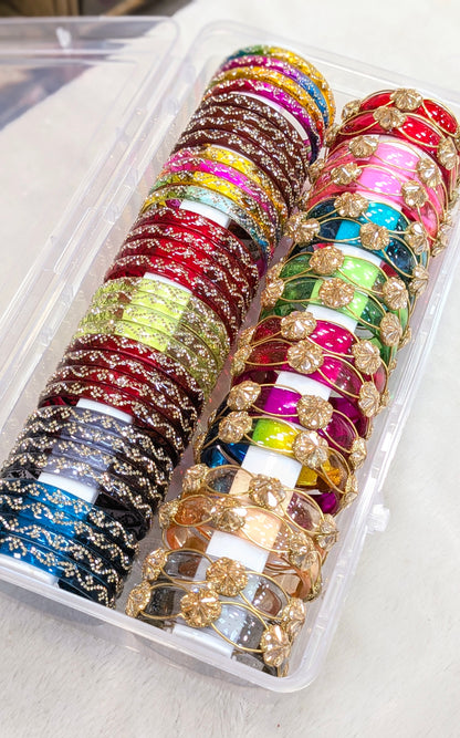 Festival glass bangles combo